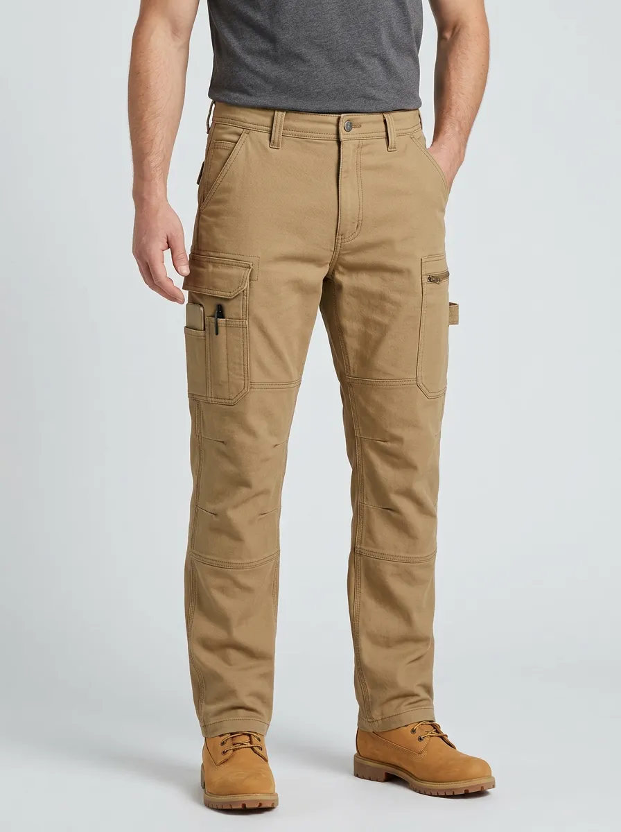 Men's Printed Multi-Pocket Work Pants