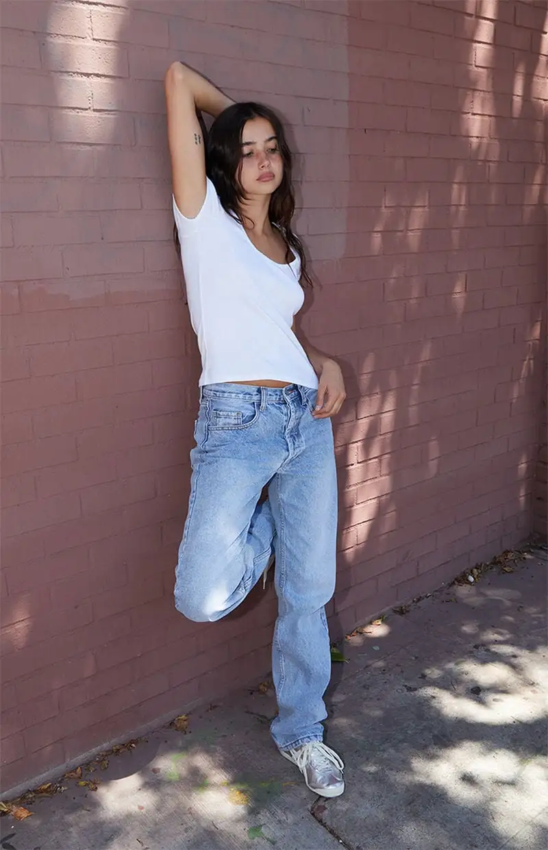 John Galt White Leslie Scalloped Top