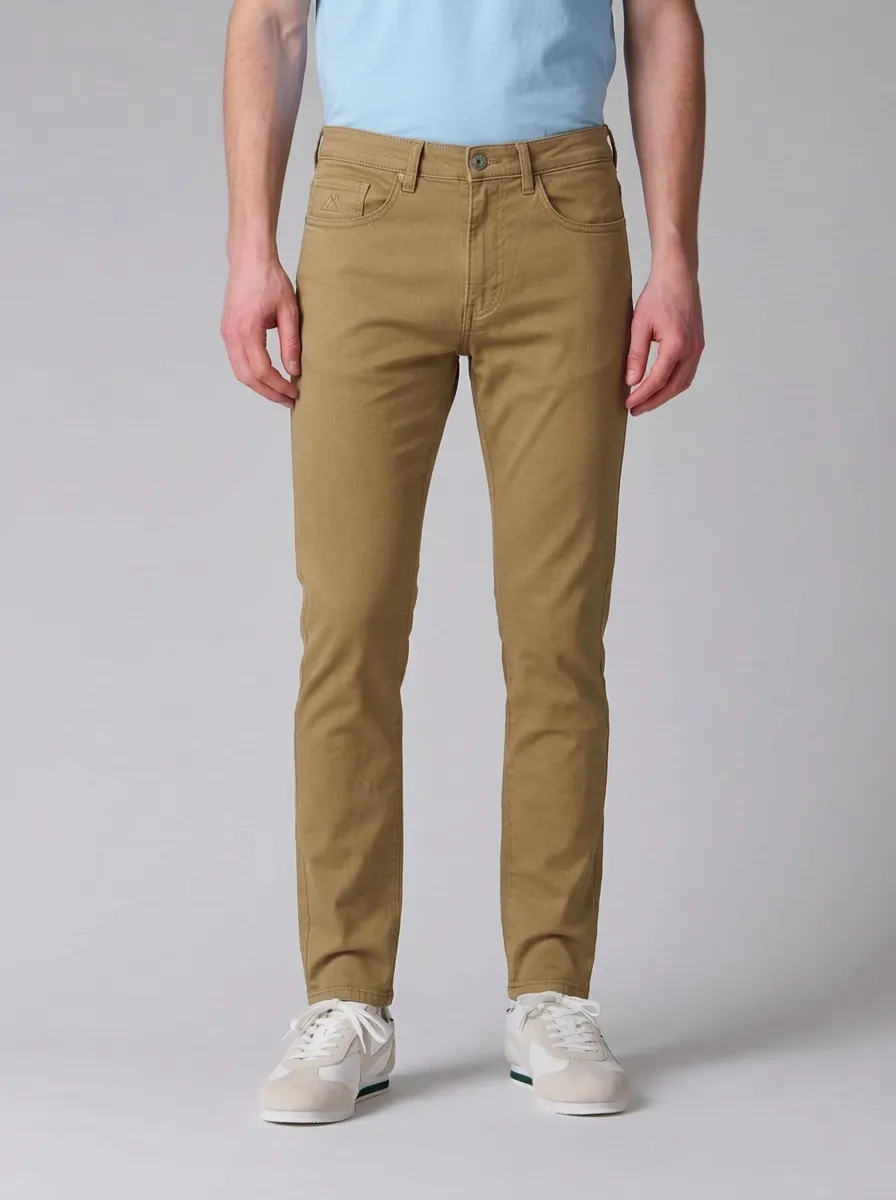 Men's Slim-Fit Blue Denim Stretch Jeans
