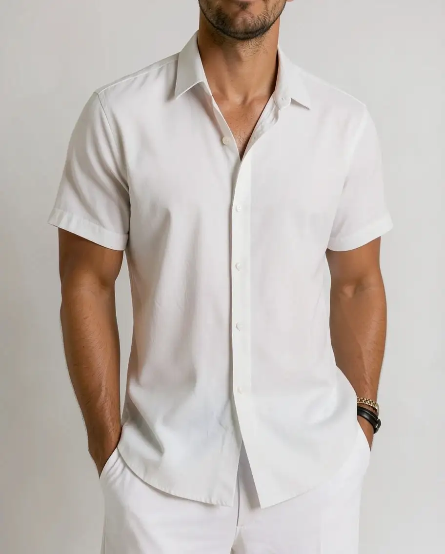 Linen Short Sleeve Casual Shirt
