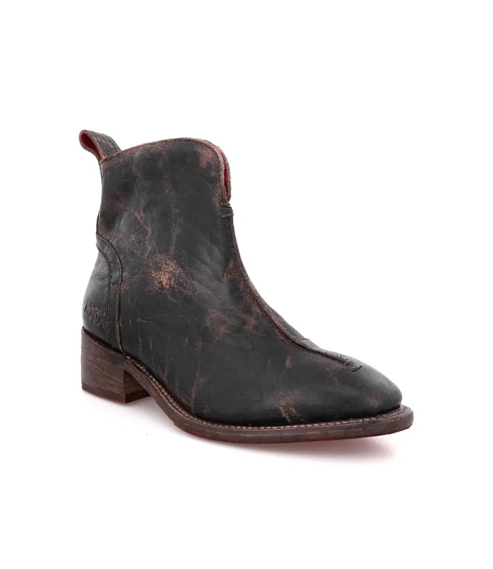 Pull-Tab Refined Ankle Boots