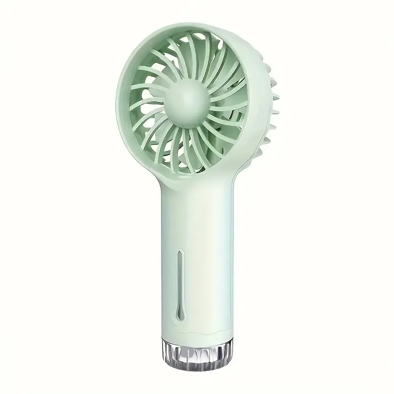 Portable Handheld Fan with Ice Mist Spray - 3 Speeds