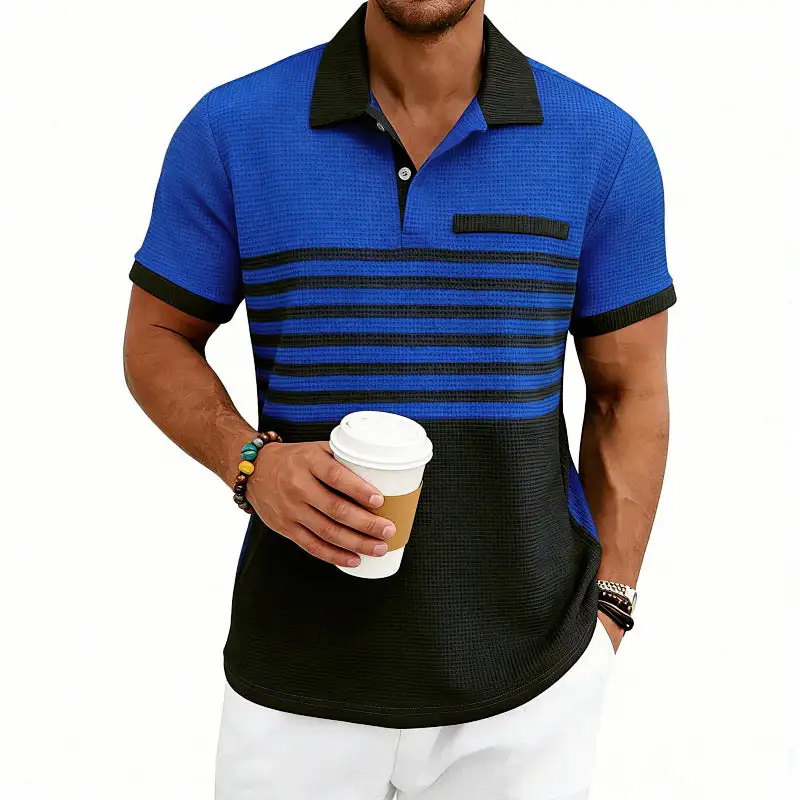Jacquard Cotton Polo Shirt