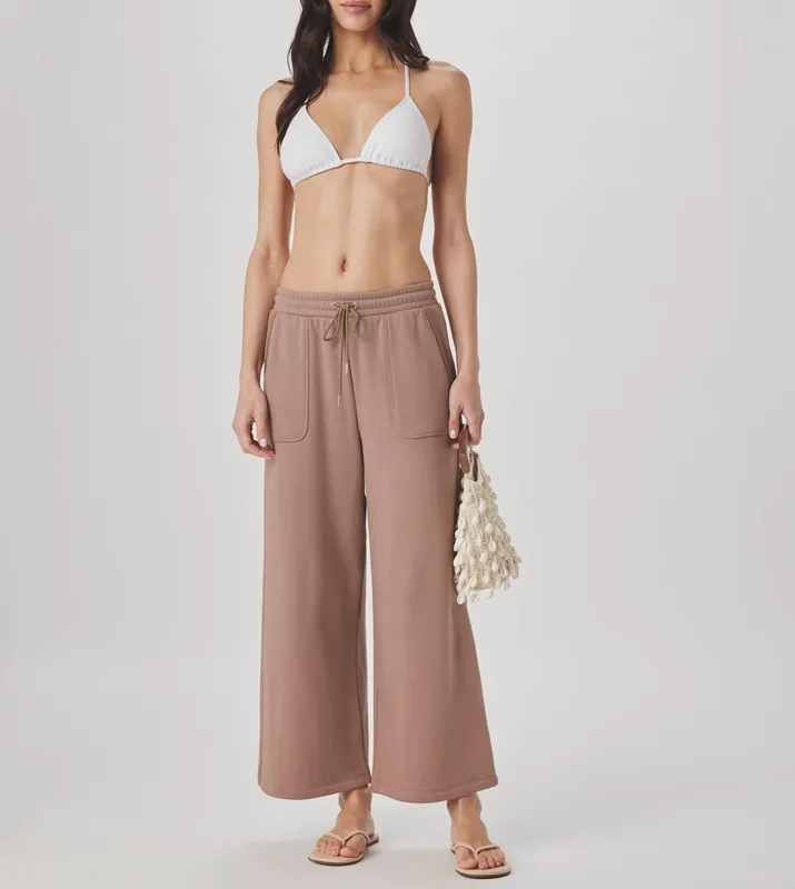 Textured Sweatpant Jogger Pants