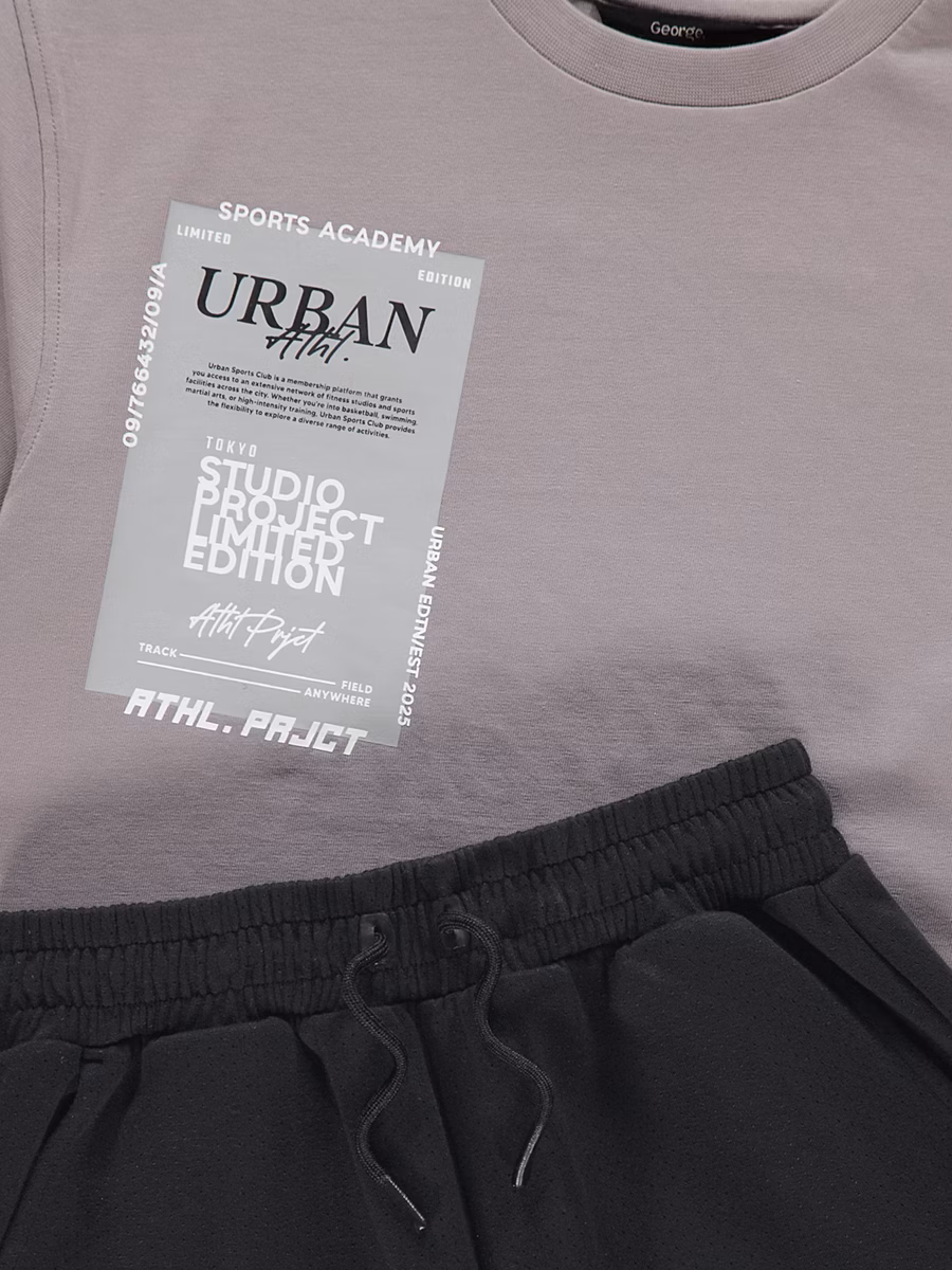 Urban Athl. T-shirt and Shorts Set detail 2