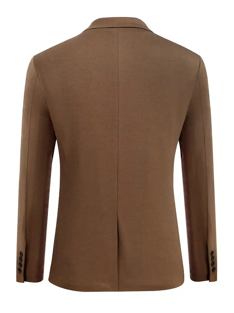 Casual One Button Knit Suit Jacket Sweater