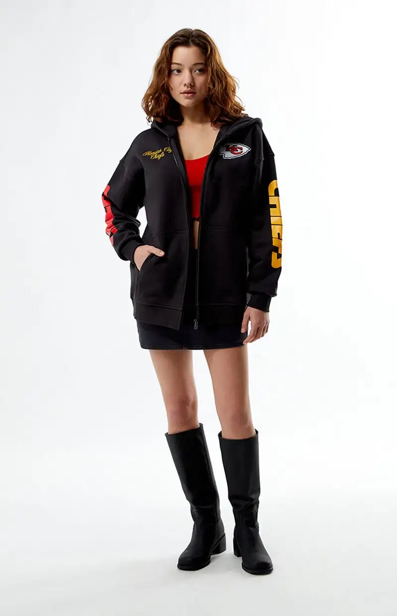 WILD COLLECTIVE NFL Wild Collective x PacSun Kansas City Chiefs Zip Up Hoodie