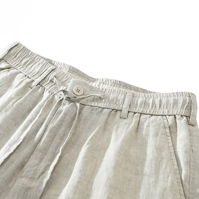 Drawstring Pocketed Shorts
