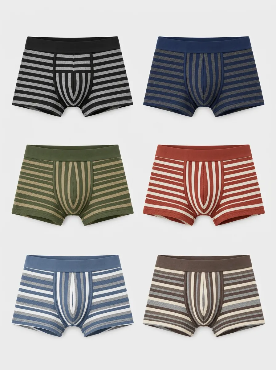 Men's Camden Stripe Boxer Briefs 6-Pack
