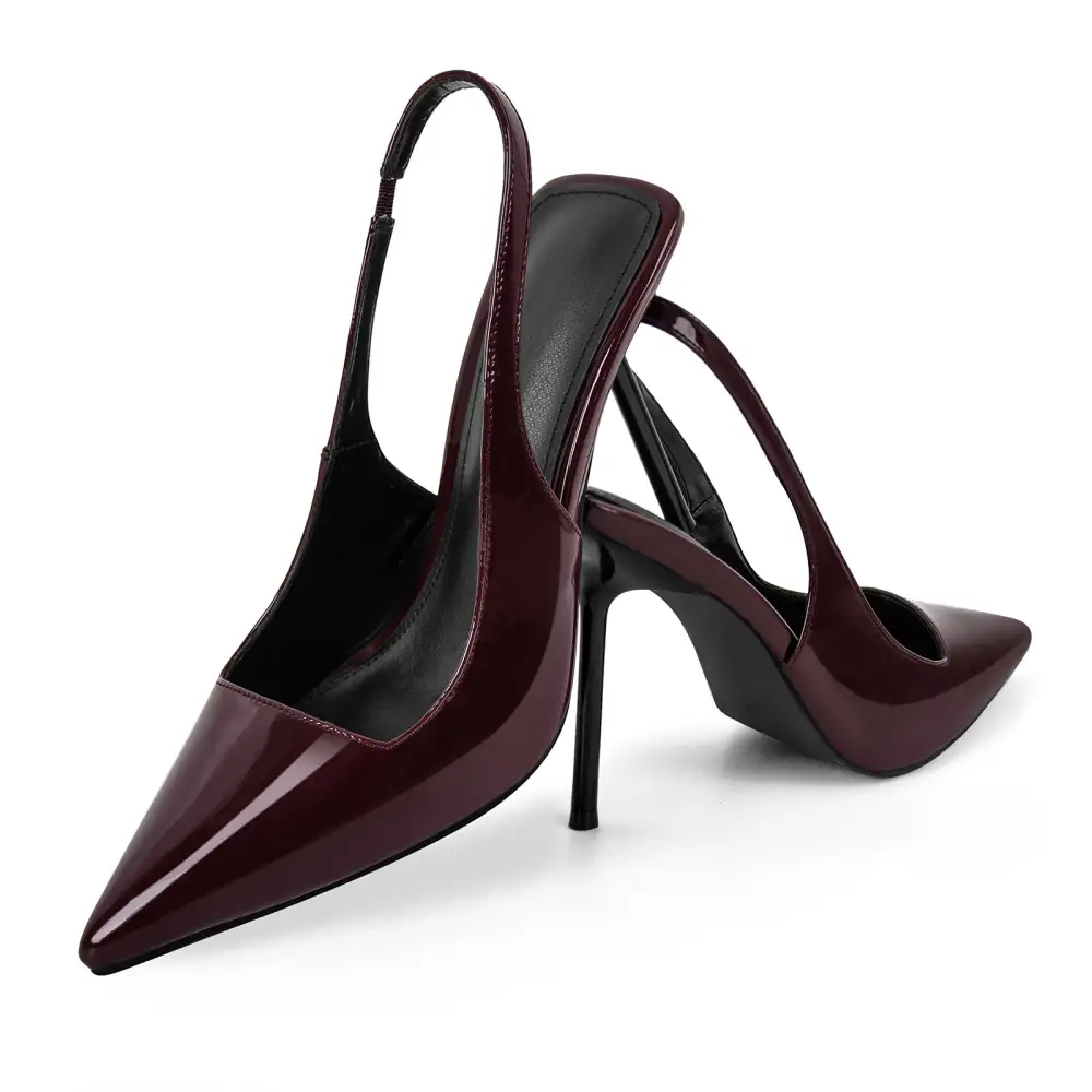 Chic Pointed Toe Stiletto Slingback Pumps