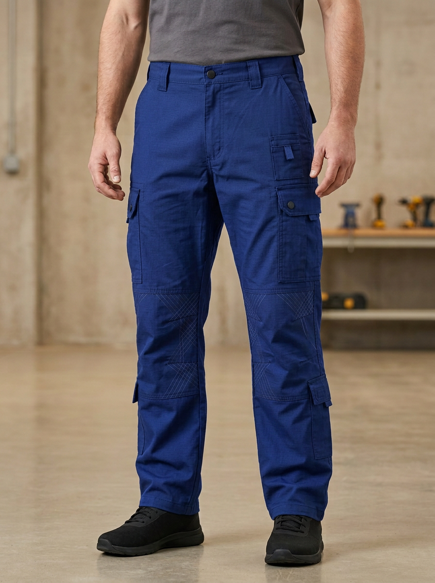 Unisex Tactical Reinforced Knee Work Graphic Pattern Pants