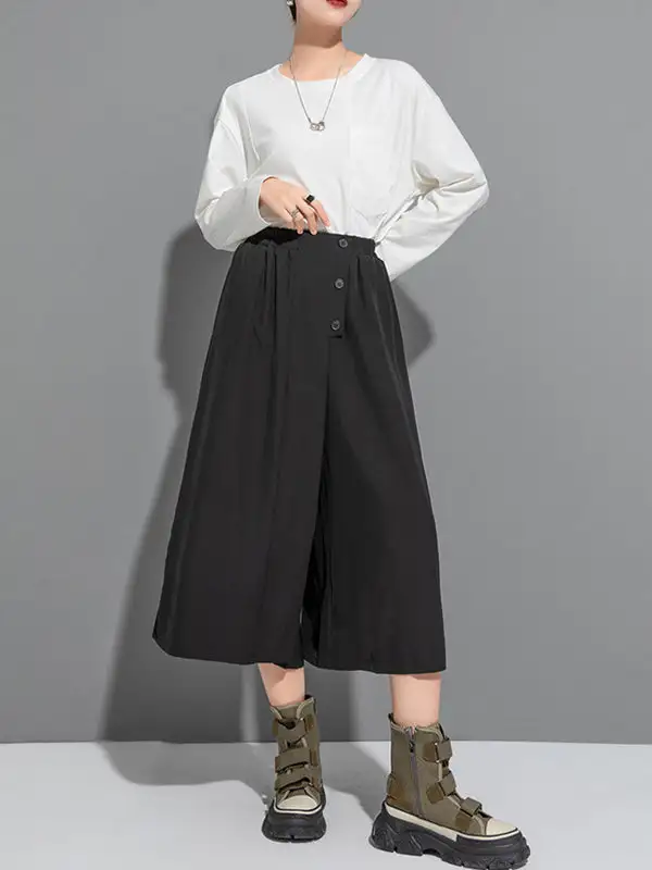 Women's High Waist Cropped Pants