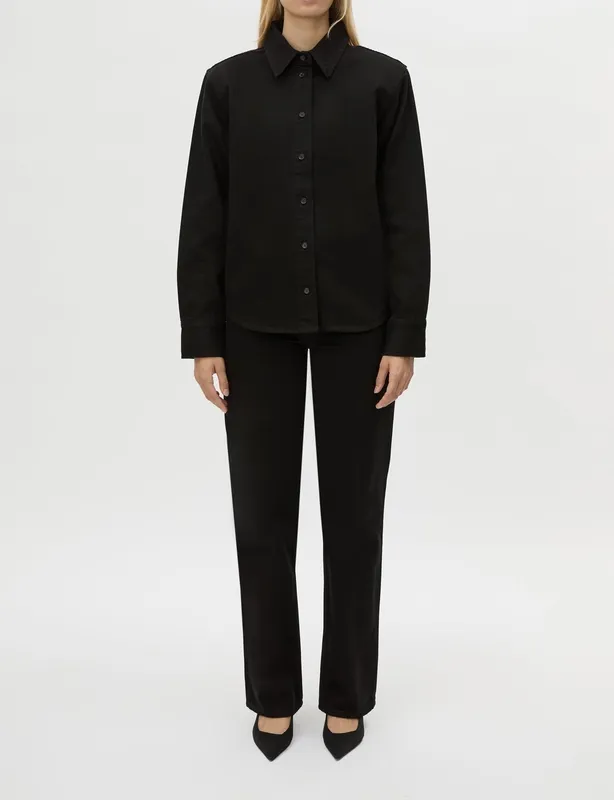 True Black Denim Shirt