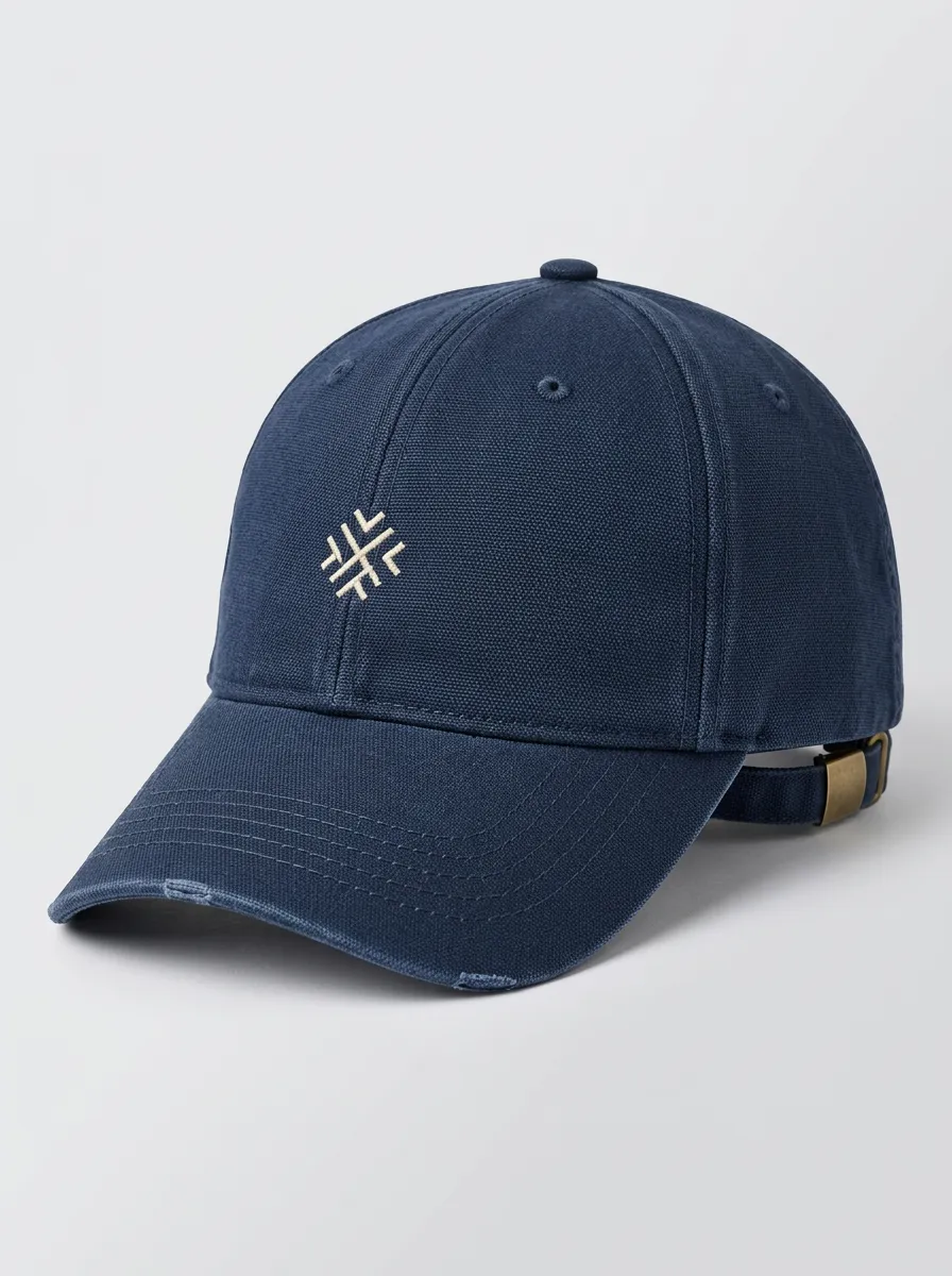 Contemporary Abstract Symbol Embroidered Baseball Hat
