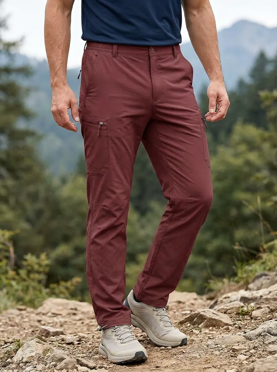 Men's Multi-Pocket Waterproof Quick-Dry Zip Cargo Pants