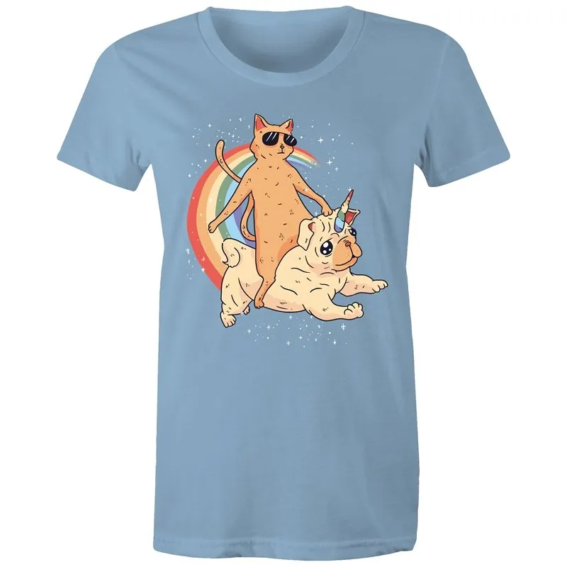 Cat Unicorn Pug T-Shirt