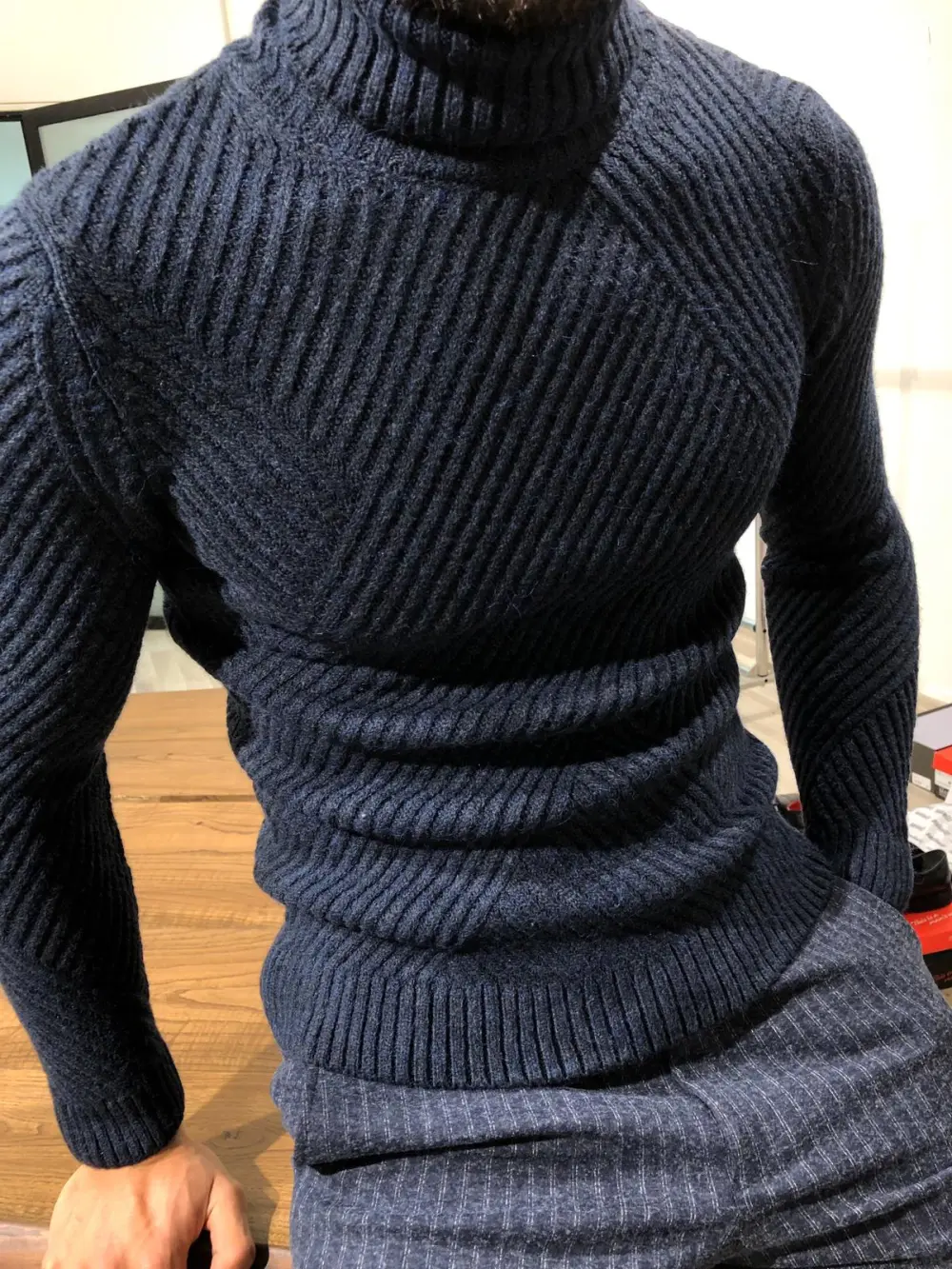 Polished Slim Fit Knit Turtleneck Sweater