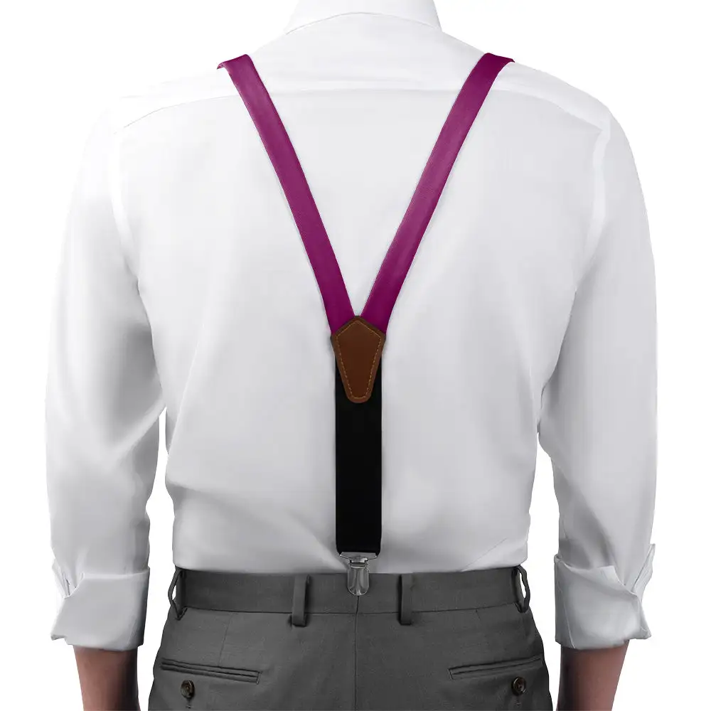 Bold Tailored Solid Tone Suspenders