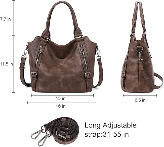 👚 90% OFF NOW! 🌸3-PACK  Purses for Women, Large Hobo Bags, Multiple Pockets Tote Handbags, Water Repellent Shoulder Bag with Adjustable Strap☀️