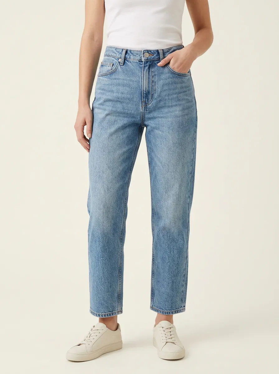 Straight Leg High Waist Everyday Jeans