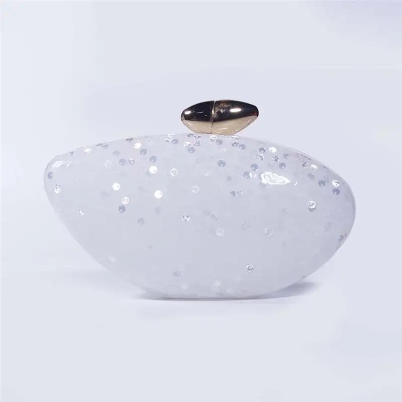 Textured Acrylic Bullet Clutch