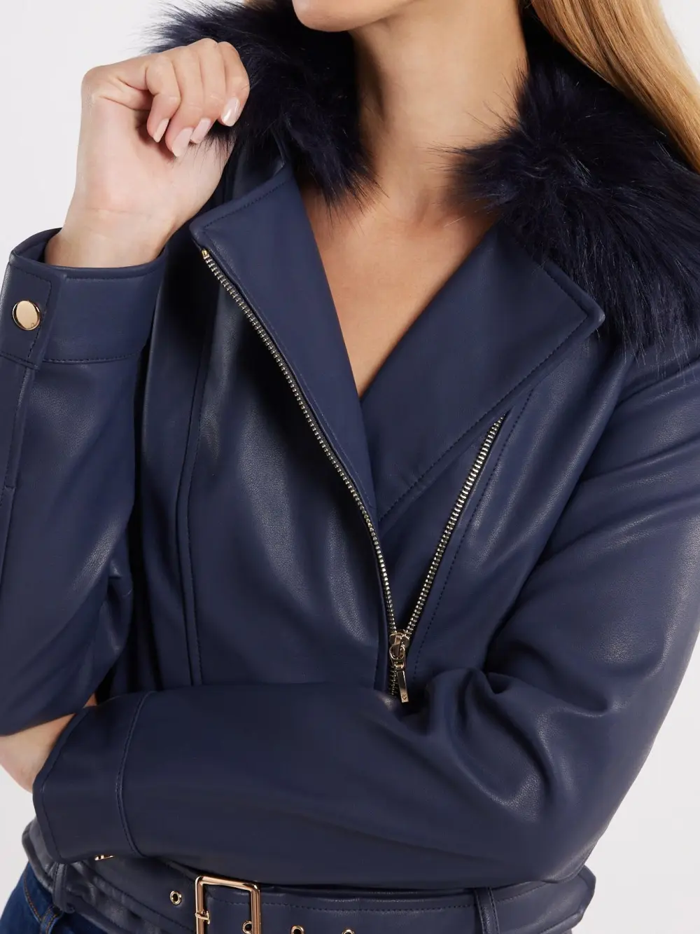 Roxanne Vegan Leather Jacket