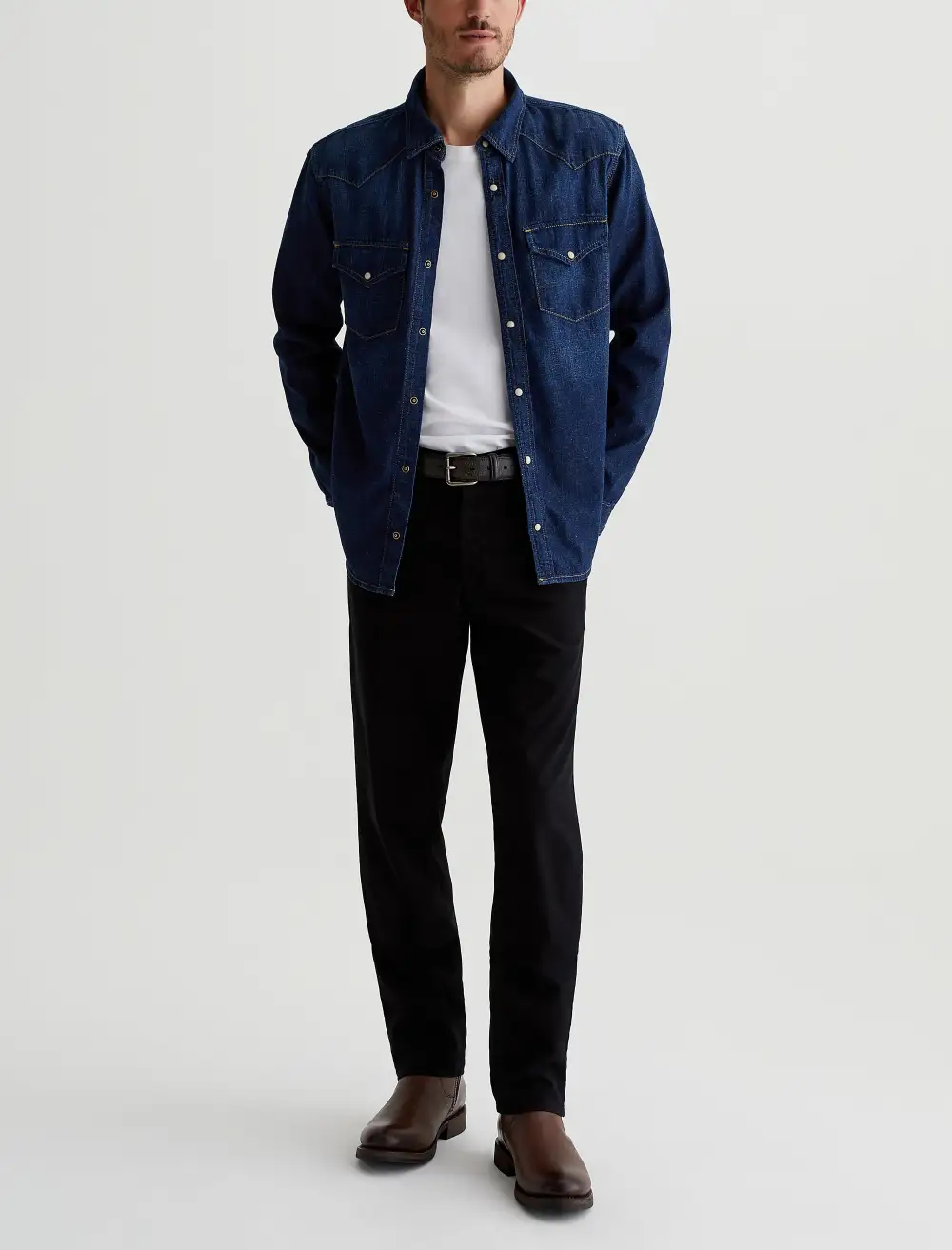 Men's Refined Five-Pocket Denim Shirt