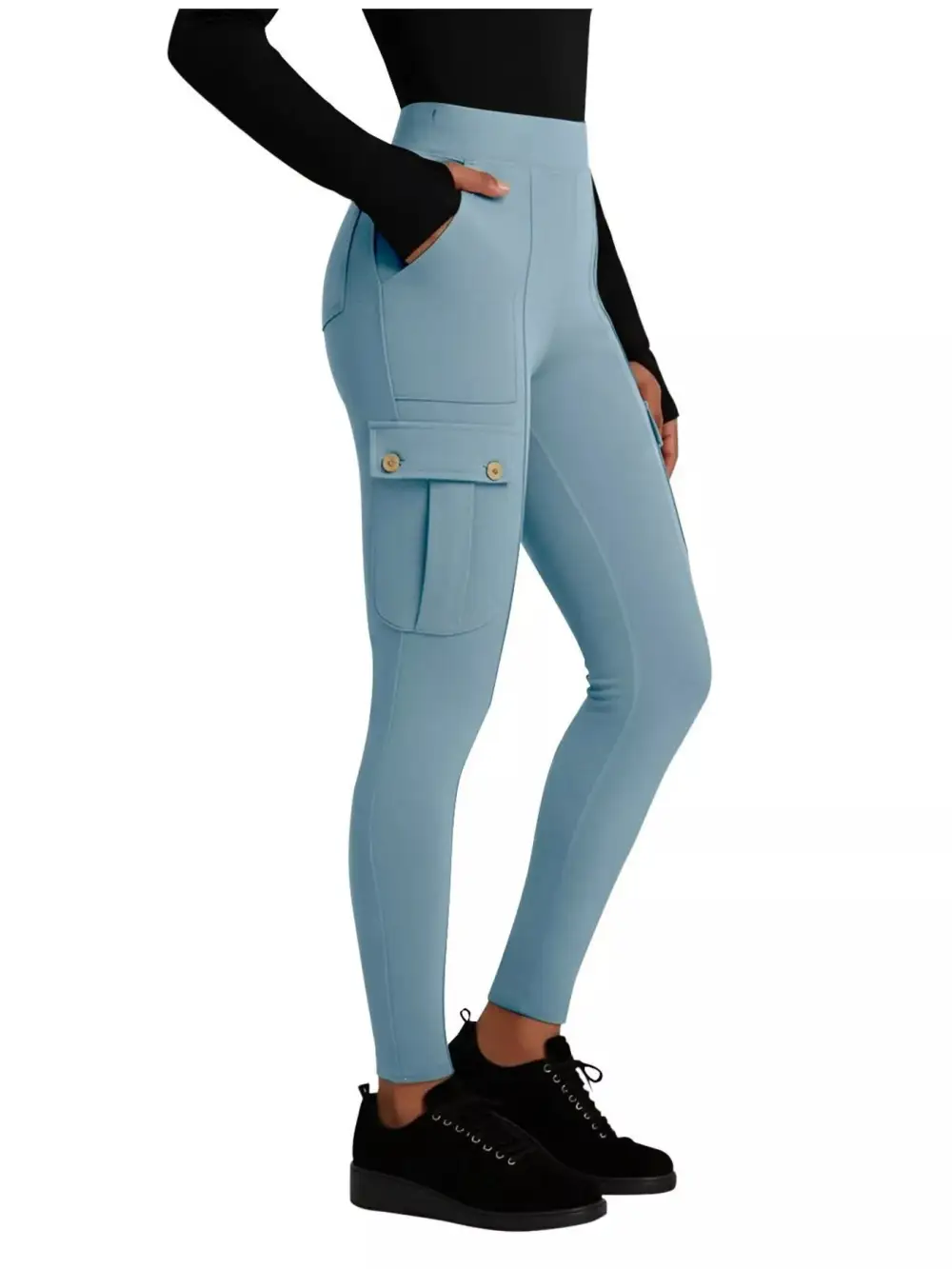 Refined High Waist Active Pants