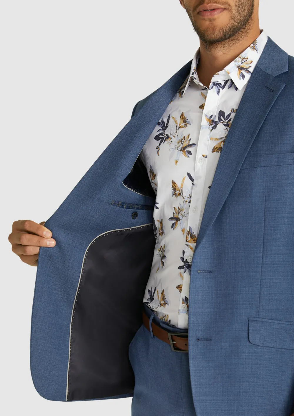 Men's Blue Classic Slim Fit Suit