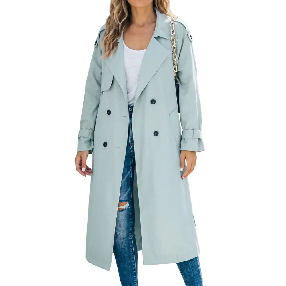 Structured Shoulder Trench Coat