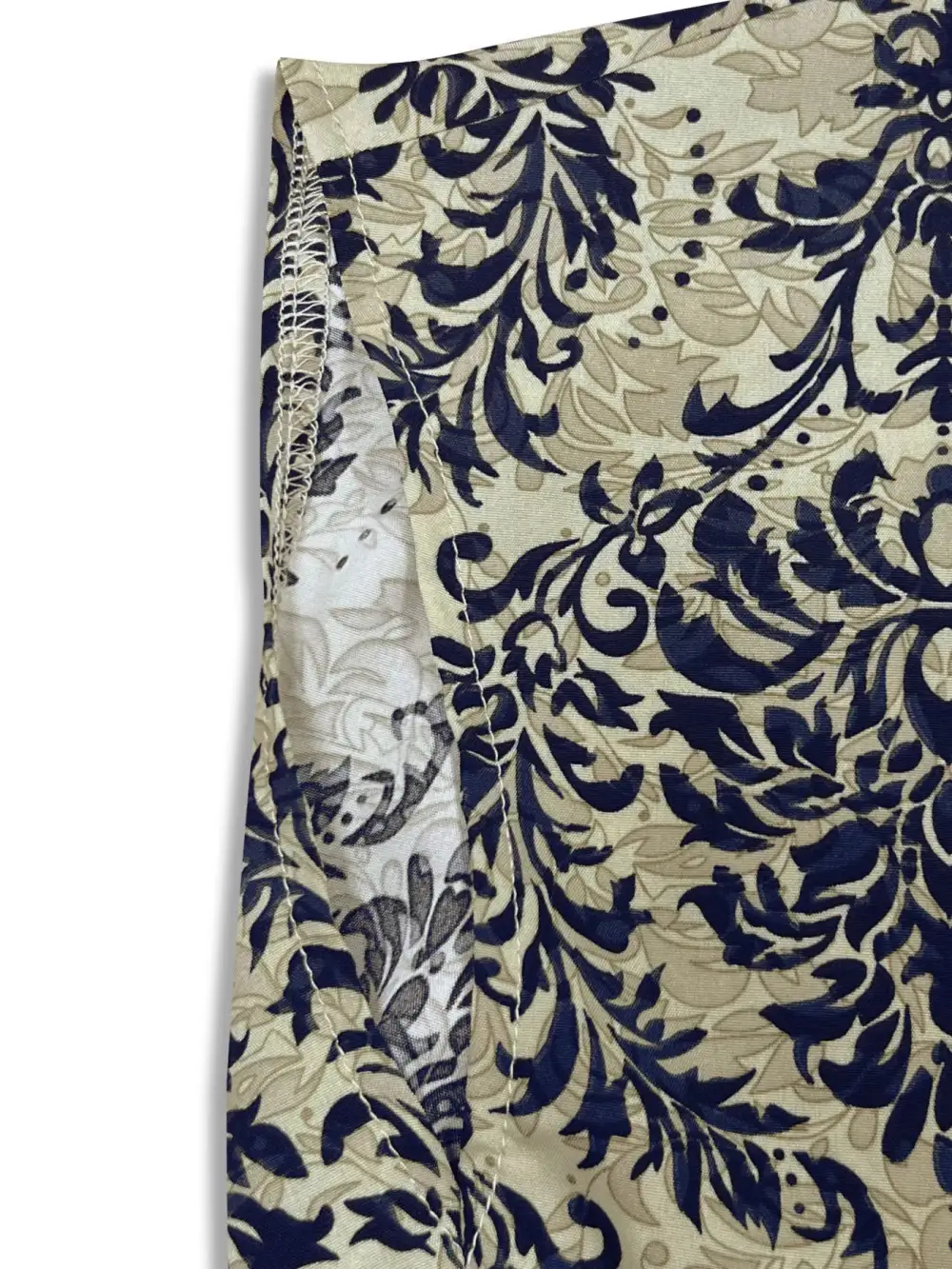Printed V-Neck Cap Sleeve Maxi Dress
