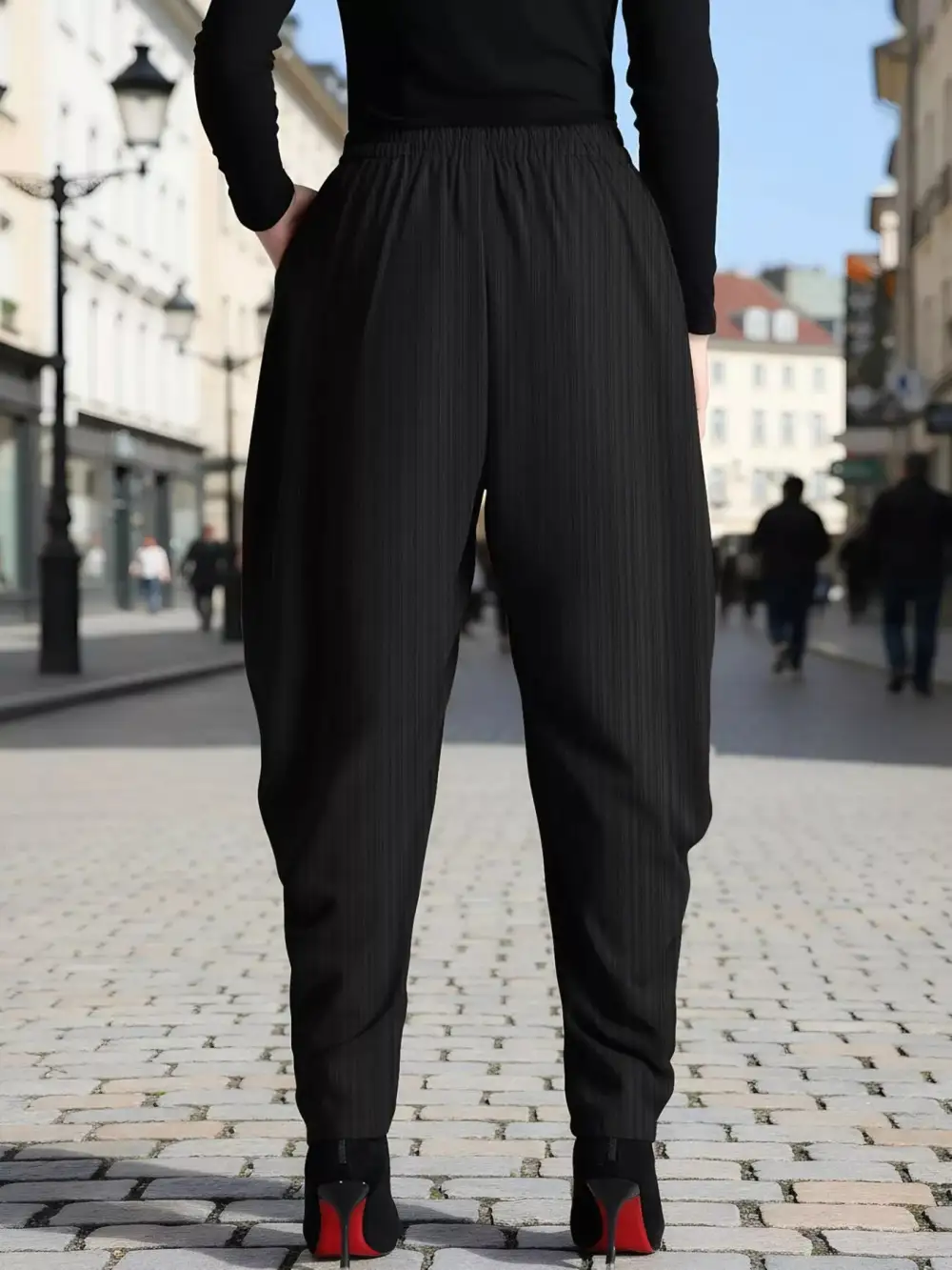 Plus Size Elastic Waist Causal Pants