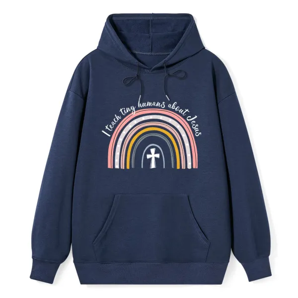 Personalized I Teach Tiny Humans About Jesus Hoodie