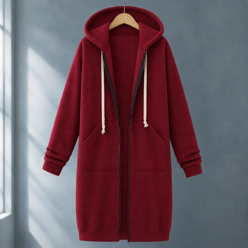 Hooded Relaxed Longline Hoodie