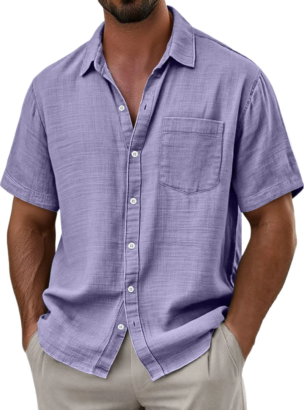 Everyday Linen Blend Pocket Shirt