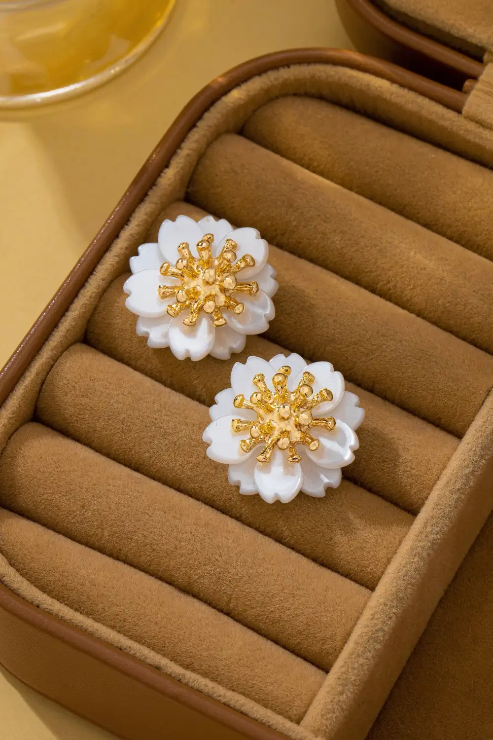 Layered Cherry Blossom Stud arrings