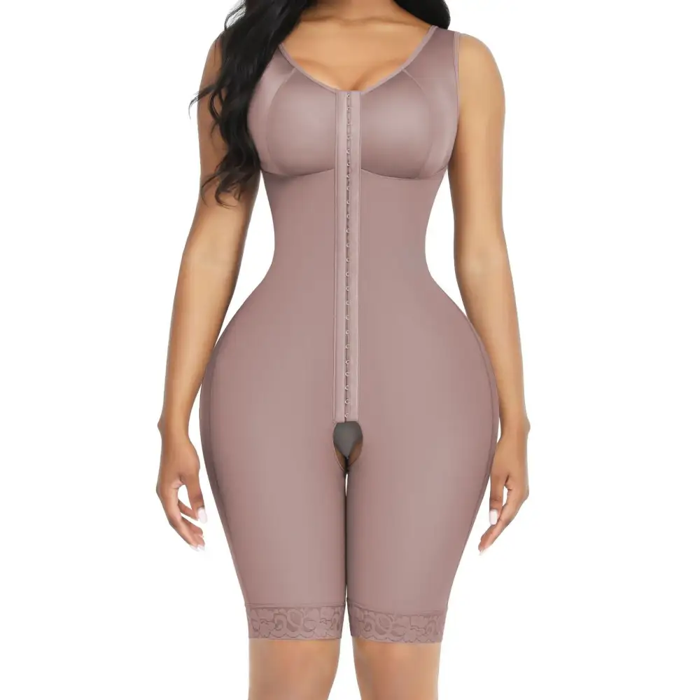 Crotch Access Conjoined Shaping Bodysuit