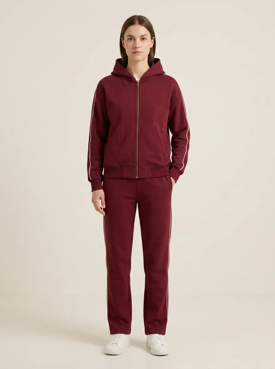 Unisex Zip-Up Hoodie Tracksuit Weekend Sport Set