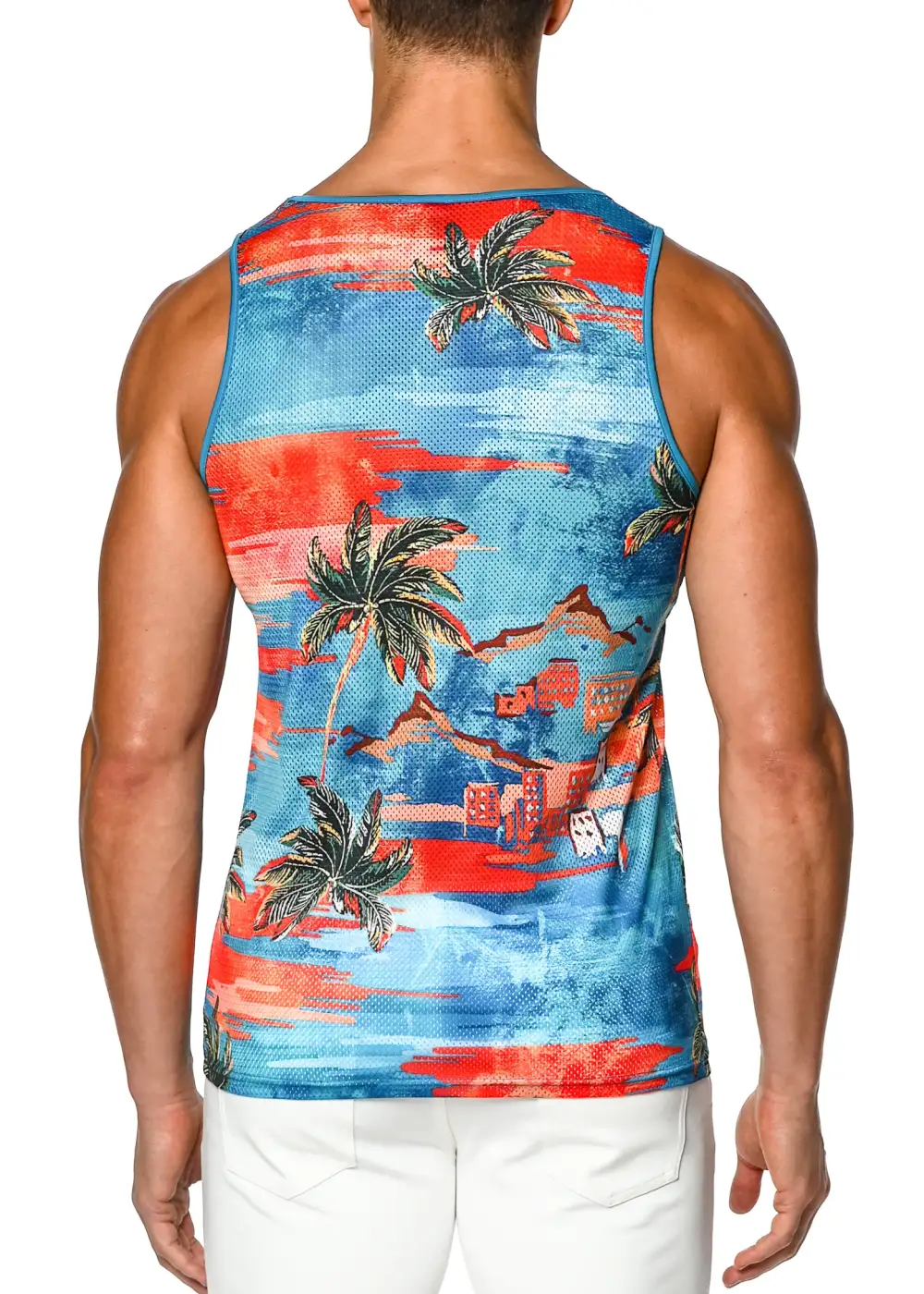Move Printed Mesh Tank Top