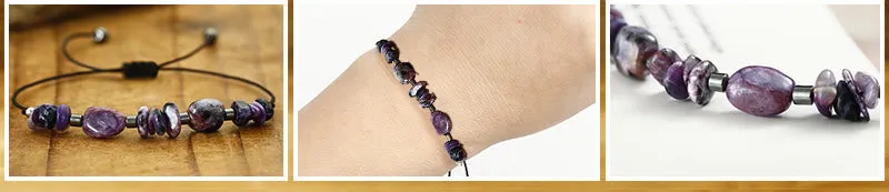 Live Moment Charoite Hematite Powerful Bracelet