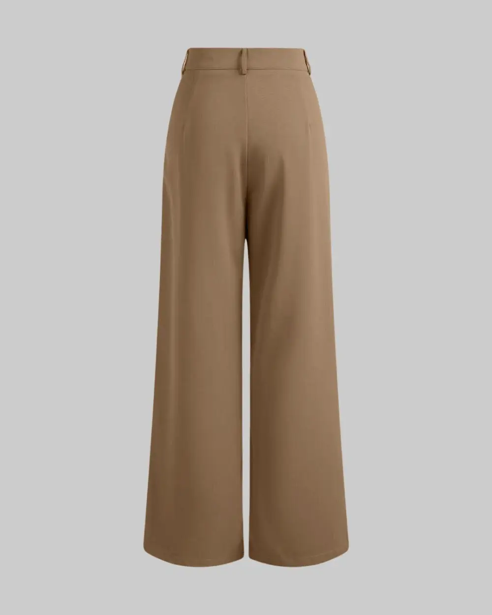 Polished High Waist Wide Leg Trousers