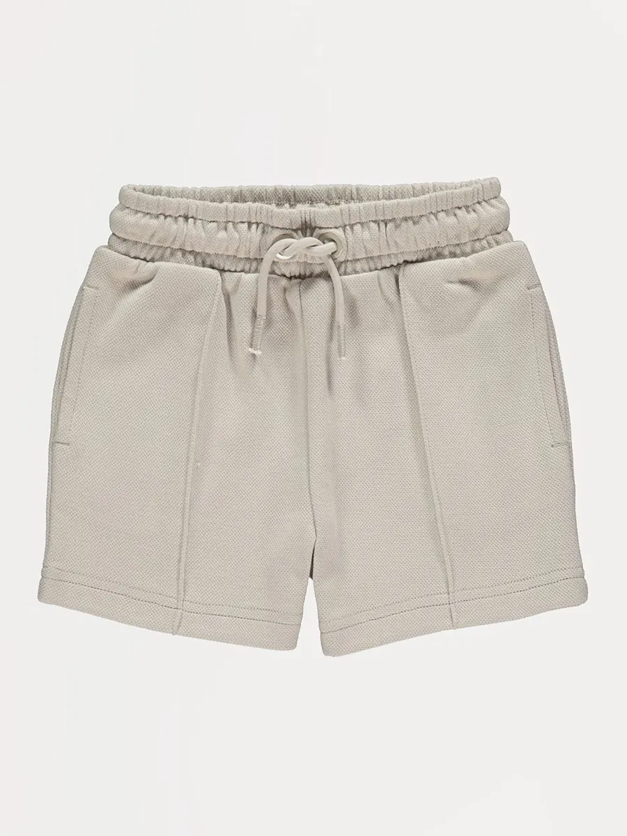 Stone Pique Textured Shorts