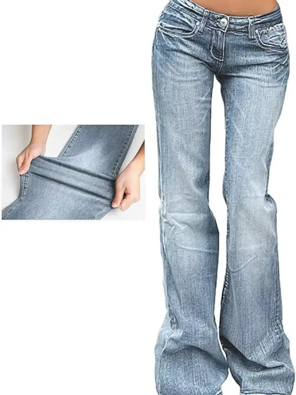 Stretch Soft Flare Denim Jeans