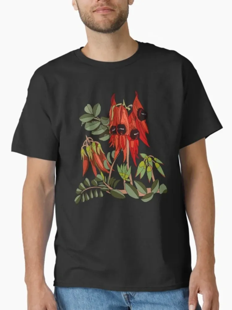 Women's Floral Print Crew Neck Short-Sleeve T-Shirt