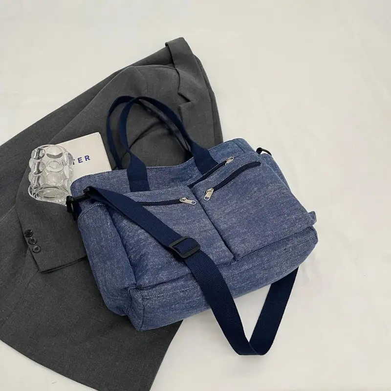 Versatile Utility: Large-Capacity Mesh & Canvas Travel Bag