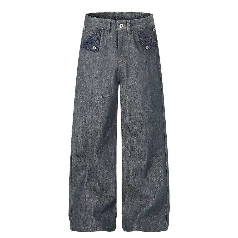 Refined Wide Leg Denim Jeans