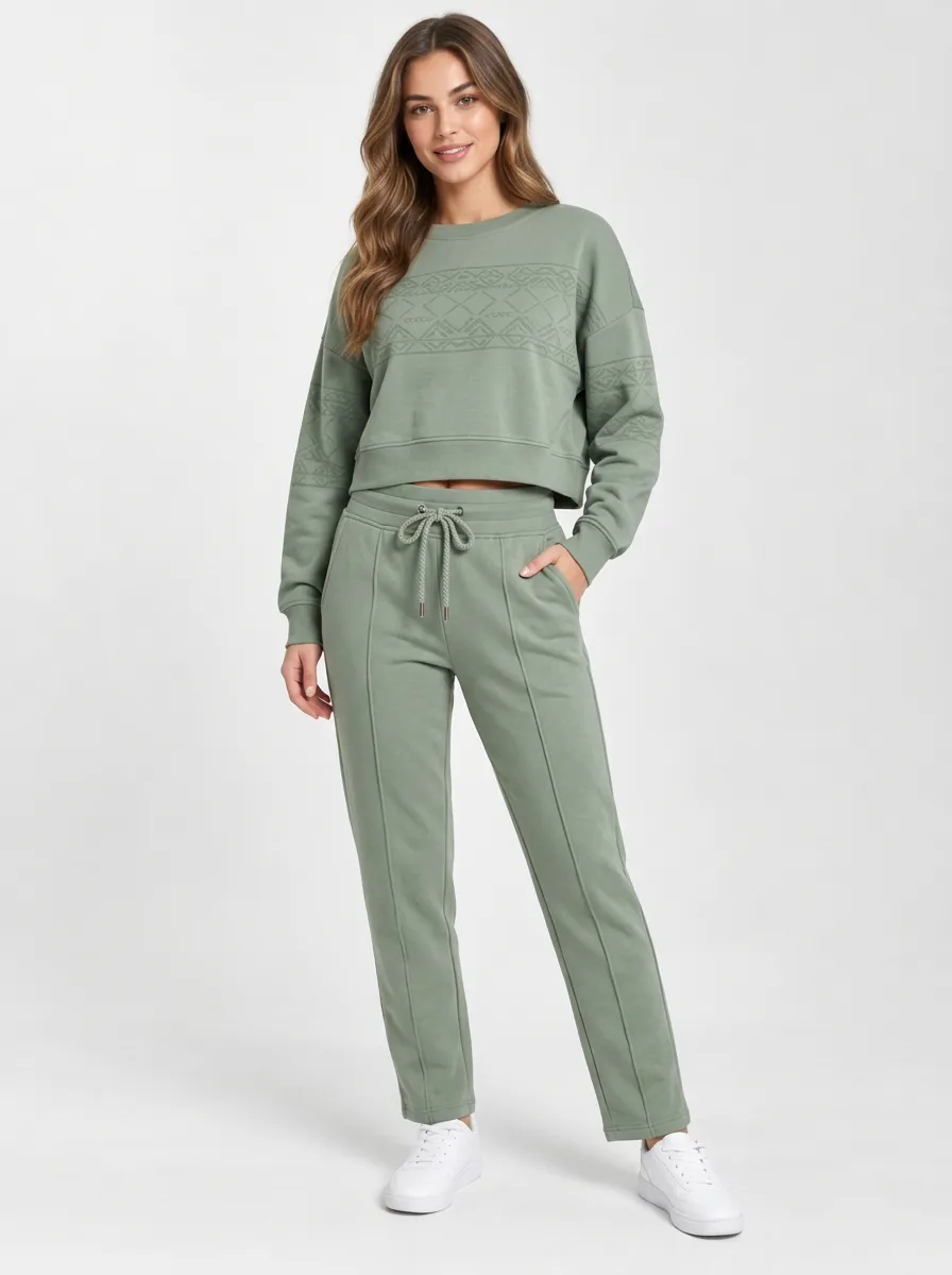 Women's Geometric Jogger Set