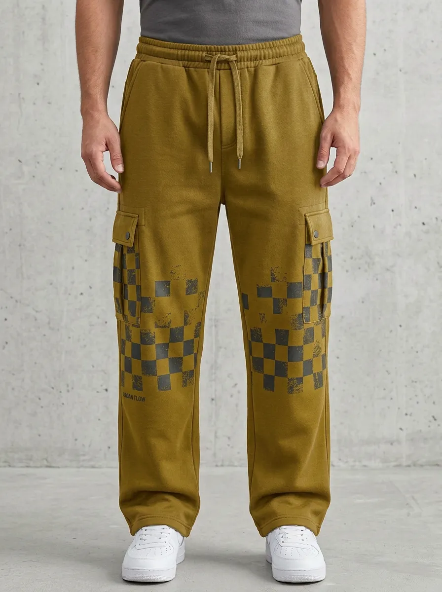 Tactical-Inspired Cargo Sweatpants Men's Cargo Joggers