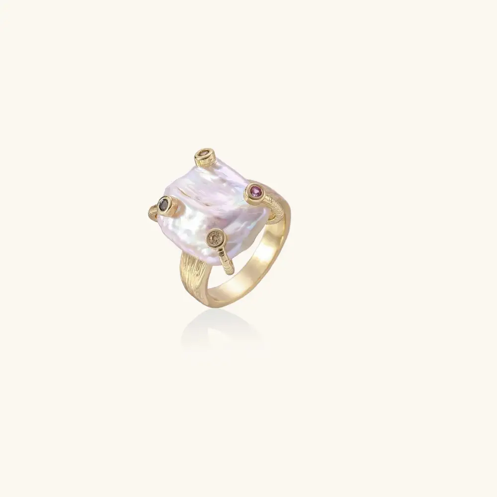 Baroque Pearl Ring