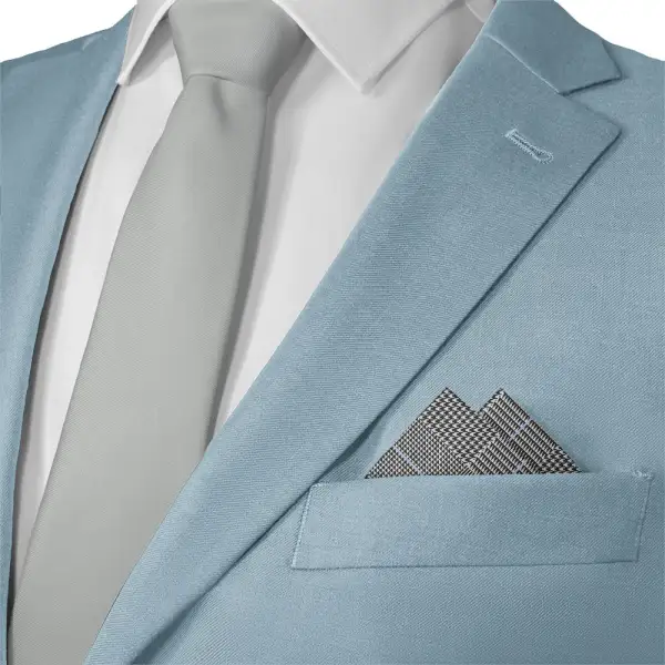 Graceful Clean Geometric Plaid Pocket Square